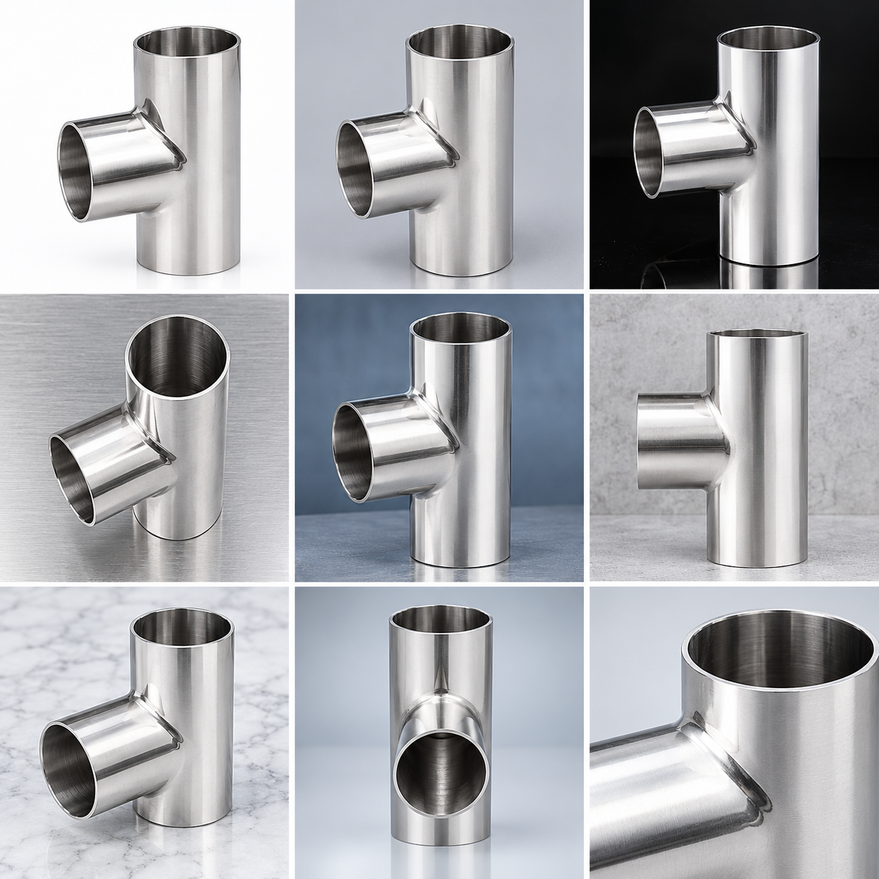 T-Shaped Three-Way Junction | Stainless Steel Sanitary Tee Fitting - Image 2