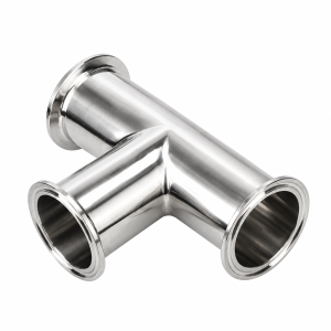 Quick-Install Three-Way Connector | Stainless Steel Sanitary Pipe Fitting