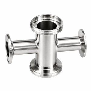 Quick-Assembled Four-Way Connector | Stainless Steel Sanitary Pipe Fitting