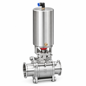 Pneumatic Quick Installation Ball Valve | Stainless Steel Sanitary Valve