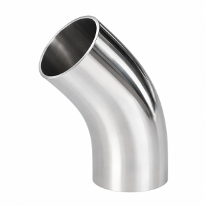 Sanitary 45° Elbow | Stainless Steel Hygienic Pipe Fitting