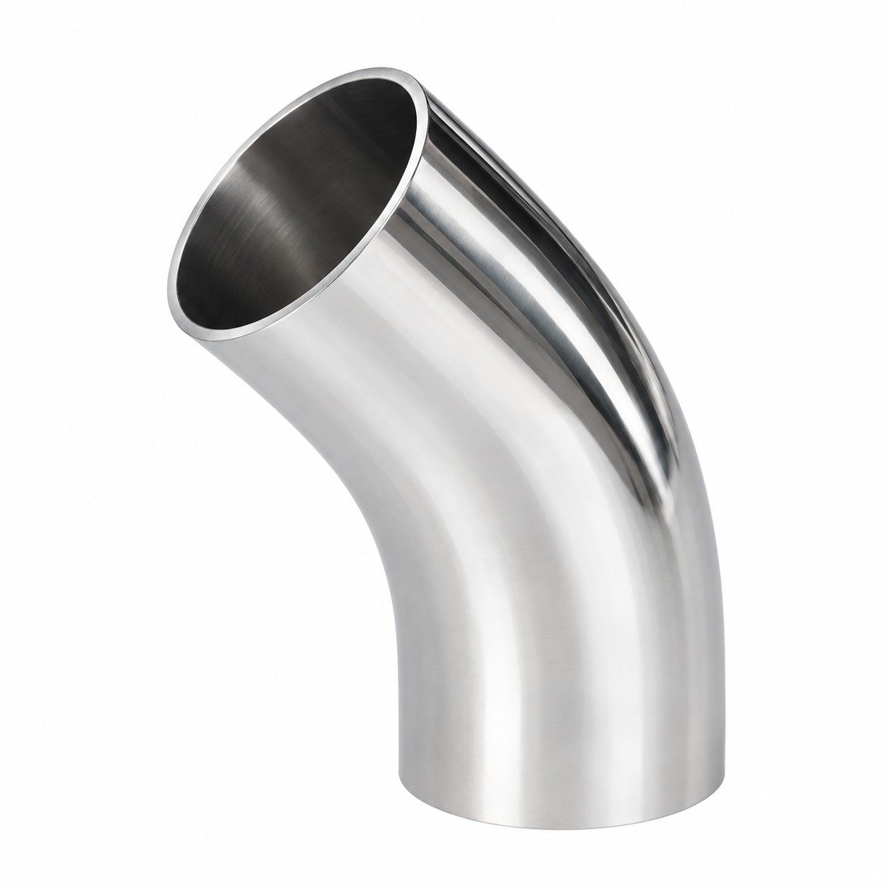 Sanitary 45° Elbow | Stainless Steel Hygienic Pipe Fitting