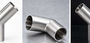 Alternative view of Y-Shaped Three-Way Connector | Stainless Steel Sanitary Fitting
