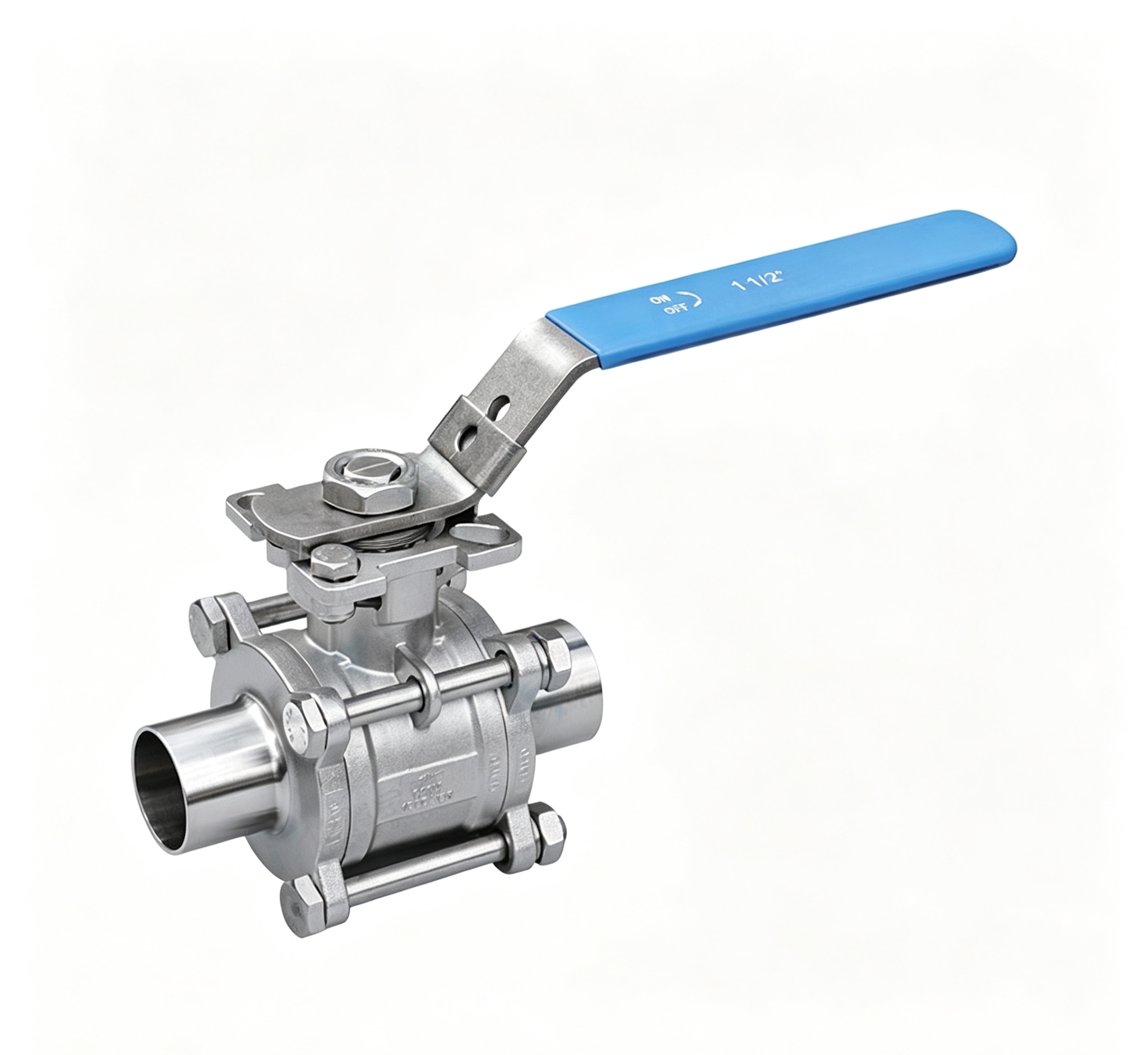 High Platform All-Inclusive Welded Ball Valve | Stainless Steel Sanitary Valve