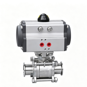Pneumatic Quick Installation Ball Valve | Stainless Steel Sanitary Valve
