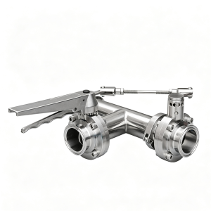 Three-Way Linkage Butterfly Valve | Stainless Steel Sanitary Valve