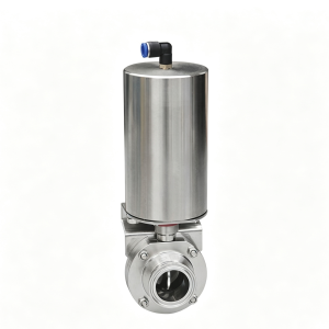 Pneumatic Quick-Install Butterfly Valve | Stainless Steel Sanitary Valve