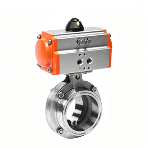 Quick-Installation Pneumatic Butterfly Valve (Aluminum) | Sanitary Valve