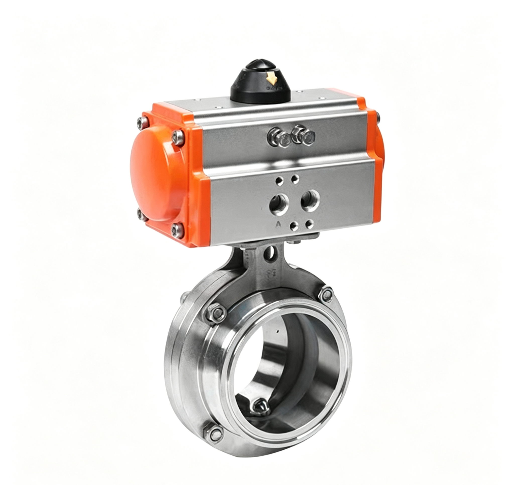 Quick-Installation Pneumatic Butterfly Valve (Aluminum) | Sanitary Valve