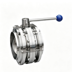 Three-Piece Butterfly Valve | Stainless Steel Sanitary Valve