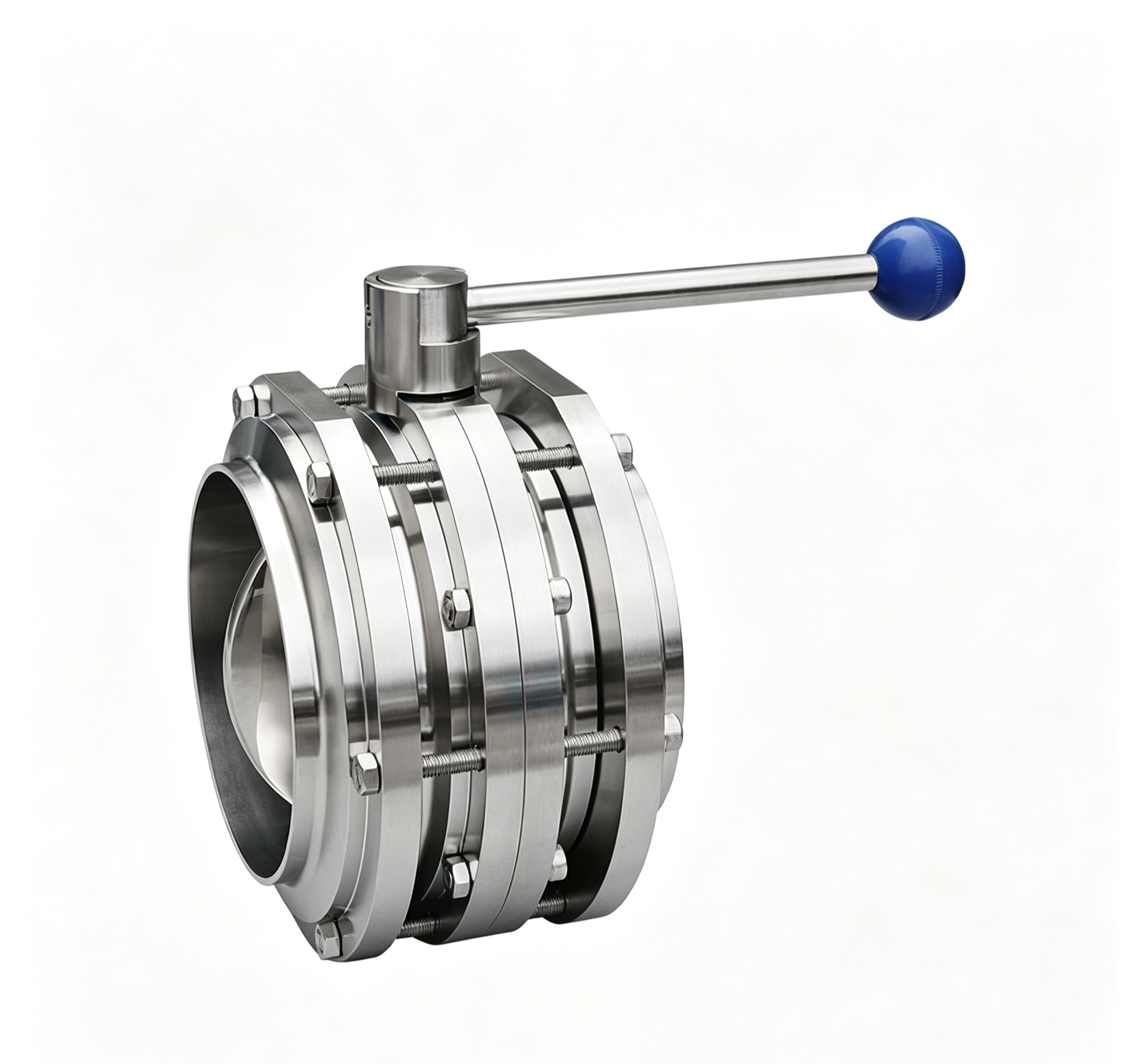 Three-Piece Butterfly Valve | Stainless Steel Sanitary Valve