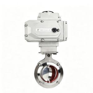 Sanitary-Grade Electric Welded Butterfly Valve | Stainless Steel Sanitary Valve