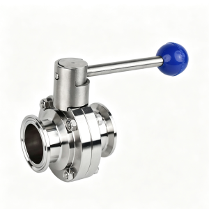 Sanitary-Grade Quick-Installation Butterfly Valve | Stainless Steel Sanitary Valve
