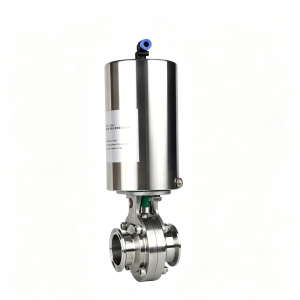 Sanitary Pneumatic Quick-Release Butterfly Valve | Stainless Steel Sanitary Valve