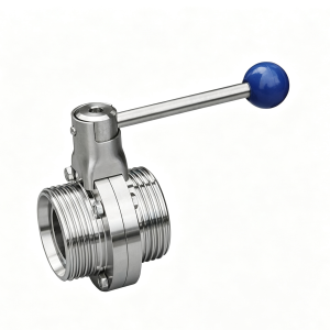 Pull Rod External Thread Butterfly Valve | Stainless Steel Sanitary Valve