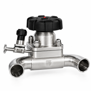 Manual U-Shaped Three-Way Welded Diaphragm Valve | Stainless Steel Sanitary Valve